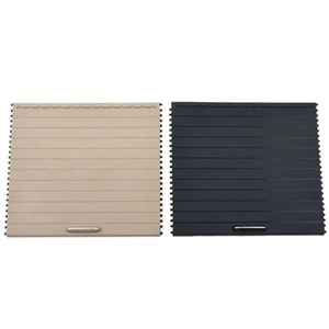 Plaque de tirage pour porte-gobelet Mercedes-Benz 1666805802 Beige Noir Console centrale Matériau ABS - Product Image 1