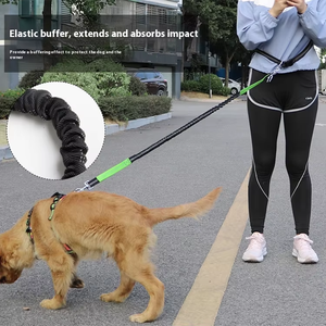 Tali anjing nilon reflektif dapat ditarik 4-6 kaki tali pengaman mobil taktis tali pengaman modis <span class=keywords><strong>2</strong></span> bantalan air Solid - Product Image 2