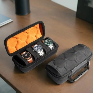 Shockproof Hard Shell EVA 3 Slots Portable Mechanical Zipper <b>Watch</b> Storage Box Travel Display Organizer <b>Watch</b> <b>Case</b> Wholesale - Product Image 1