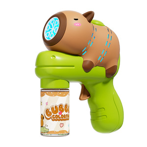 Pistola <span class=keywords><strong>de</strong></span> <span class=keywords><strong>burbujas</strong></span> eléctrica automática con luz para niños, diseño <span class=keywords><strong>de</strong></span> capibara, juguete <span class=keywords><strong>de</strong></span> <span class=keywords><strong>burbujas</strong></span> <span class=keywords><strong>de</strong></span> jabón con forma <span class=keywords><strong>de</strong></span> animal Kulum, ideal para bodas, venta al por mayor. - Product Image 3