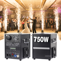 Machine à étincelles froides 750W pour mariage, DJ, fête, scène, machine à étincelles télécommandée DMX, feux d'artifice froids