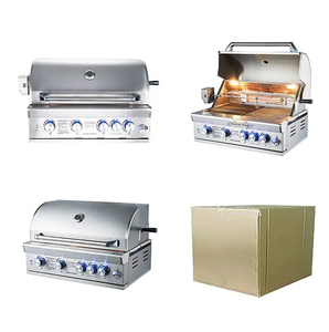 Hiện đại thương mại di động ngoài trời nhà bếp với gas BBQ nướng tủ lạnh được xây dựng trong đảo cho thịt nướng - Product Image 3