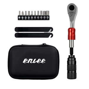 Kit de Herramientas de Reparación de Bicicletas Enlee de 10 Piezas, Caja de Herramientas Multifunción con Llave de Trinquete y Ajuste Bidireccional - Product Image 1
