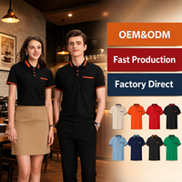 Chemises Polo Personnalisées pour Restaurants et Hôtels, Uniformes de Serveurs et Employés d'Accueil, Impression de Logo, Prix Compétitifs, Vente Directe d'Usine