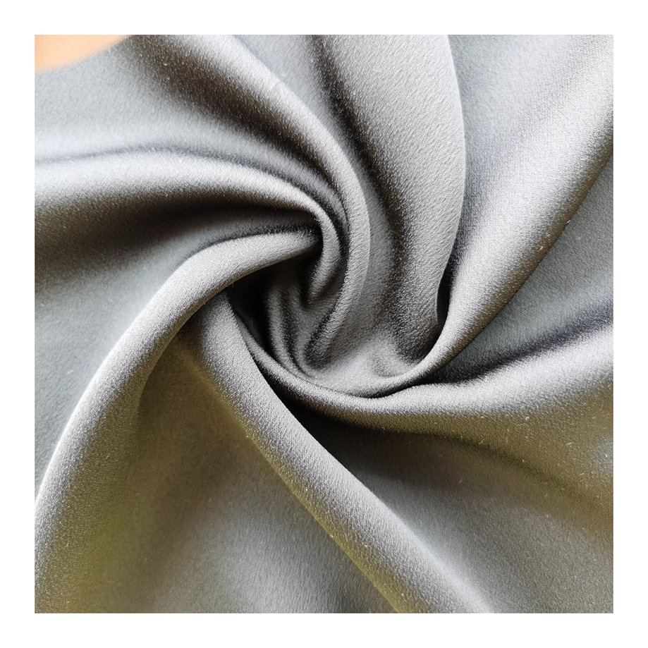 Высококачественная шелковая сатиновая ткань из 100% полиэстера для платья, блузки, пижамы