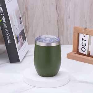 Mug à café en acier inoxydable 304 en forme de U avec couvercle, thermos portable anti-fuite, capacité de 8 oz, isolation thermique, design moderne - Product Image 5