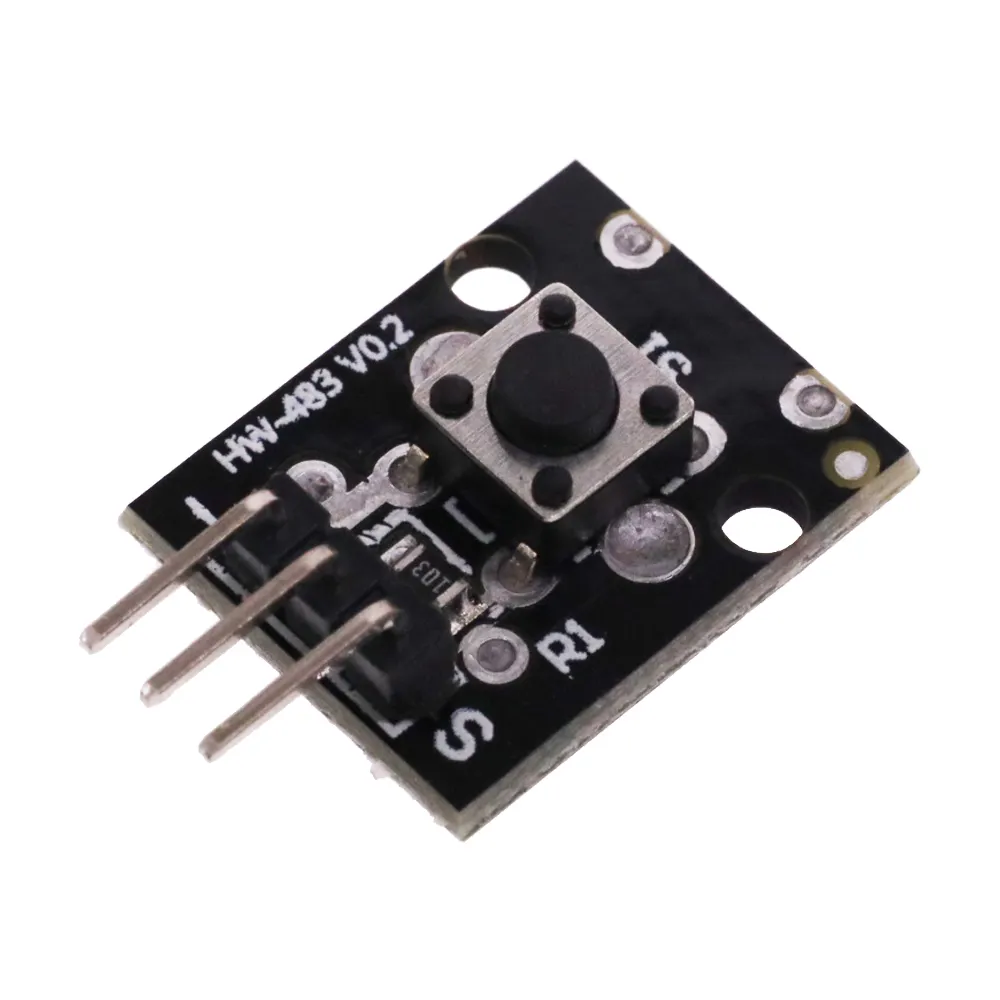 KY-004 3pin Button Key Switch Sensor Module for Arduino Diy Starter Kit 6*6*5mm 6x6x5mm KY004