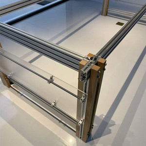 Aluminum Extruded Material <b>Office</b> Desk Legs Support Glass Slab Marble <b>Table</b> Frame Solid Wood Slab Support - Product Image 3