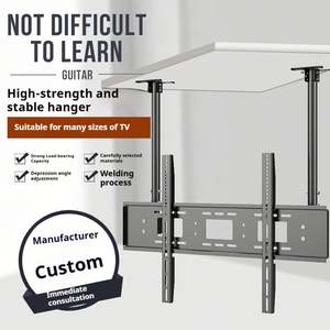 <span class=keywords><strong>Support</strong></span> de <span class=keywords><strong>plafond</strong></span> et de toit TV porteur et stable cintre d'écran d'affichage 55-95 pouces cadre suspendu de Machine de publicité à <span class=keywords><strong>double</strong></span> pôle - Product Image 3