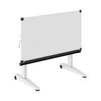 Bureau debout ergonomique moderne en aluminium, réglable en hauteur, avec cadre mobile à roulettes, pliable et écologique