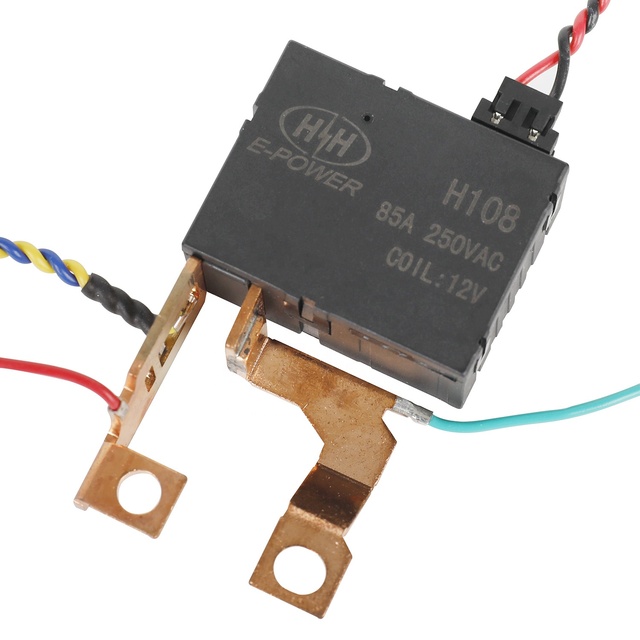 Latching relay with 85A single coil DC12V and shunt for electronic meter