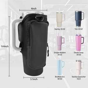 Nouvelle Arrivée : Pochette <span class=keywords><strong>de</strong></span> Transport Portable pour Bouteille d'Eau <span class=keywords><strong>de</strong></span> Sport 40oz, Sac Bandoulière pour Gobelets Isothermes avec Fermeture Magnétique - Product Image 6