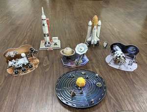 Saturn V-rompecabezas personalizado para niños, juguete de rompecabezas de espacio, módulo <span class=keywords><strong>Lunar</strong></span>, Rover, Apolo, Voyager, venta directa de fábrica - Product Image 6
