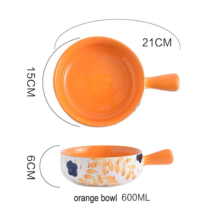 Fleur en relief orange