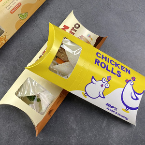 Caja de Papel para Envolver Comida para Llevar, Personalizada con Logotipo, Desechable, para Burritos y Shawarma, con Ventana - Product Image 5