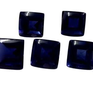 Piedras Preciosas de Iolita Natural, Corte Cuadrado Tipo Cojín, Gemas Sueltas Certificadas por Terceros, Venta al Por Mayor de Gopika Exports para Joyería - Product Image 2