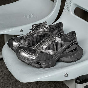 Nuevas zapatillas de mujer estilo grapadora, retro, de suela gruesa, con plataforma, versátiles, desgastadas, informales y deportivas. - Product Image 6