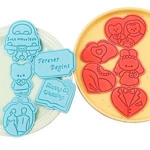 <span class=keywords><strong>Emporte</strong></span>-pièce 3D en forme de cœur pour biscuits, cadre <span class=keywords><strong>photo</strong></span> mariés, impression de simulation - Product Image 4
