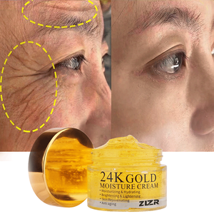 ZLZR Crème hydratante naturelle et biologique pour le soin de la peau, blanchissante, anti-rides, crème pour le visage à l'or 24 carats - Product Image 1