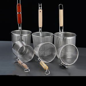 Nhà bếp thực phẩm Giỏ Spaghetti gật đầu thép không gỉ Pasta Lọc colander với lưới tốt thực phẩm <span class=keywords><strong>Skimmer</strong></span> - Product Image 3