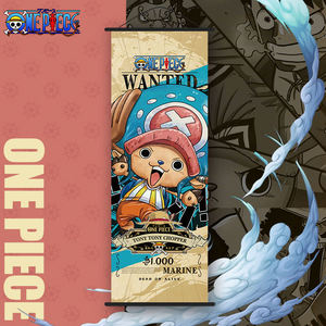 10 Style dessin animé suspendus photos 25*70cm <span class=keywords><strong>HD</strong></span> impression décoration murale Luffy Zoro Nami Chopper Anime mur défilement - Product Image 3