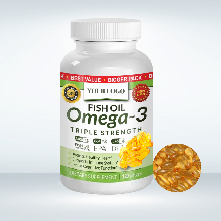 Miglior prezzo OEM capsule di olio di pesce Omega 3 capsule di olio di pesce-120 capsule DHA softgel