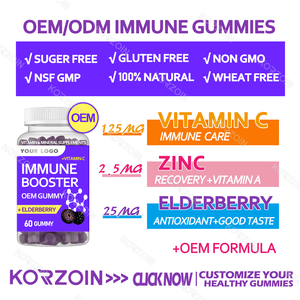 Suplemento de Gomitas de Vitamina para el Sistema Inmunológico con Bayas del Saúco, Marca Privada OEM, CON Calcio, Magnesio y Zinc, para Adultos, UE y Reino Unido - Product Image 2