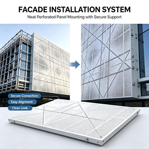 Panel de Fachada Perforado de Aluminio, Malla Metálica Expandida, Revestimiento Decorativo para Muros Cortina de Edificios Exteriores - Product Image 3