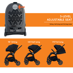 Kit de voyage complet pour poussette Land Leopard Eagle-s, siège auto, porte-bébé pliable, cadre en alliage d'aluminium, capacité de charge de 20 kg, pour les plus jeunes - Product Image 6