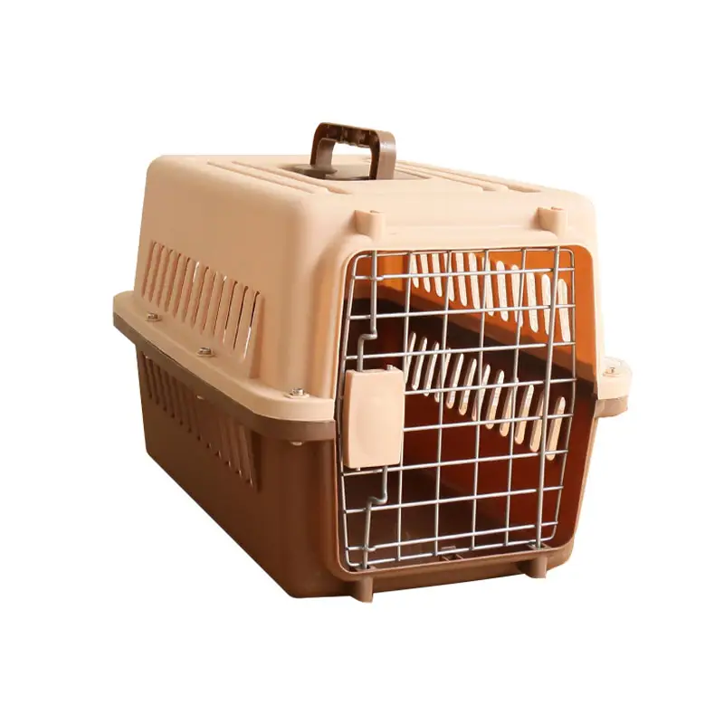 थोक लक्जरी यात्रा वाहक फैशन प्लास्टिक सांस आउटडोर सुरक्षा एयरलाइन को मंजूरी दी पालतू कुत्तों और बिल्लियों के लिए कुत्ते Kennel पिंजरे