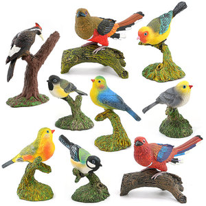 Serie de aves voladoras de PVC transfronterizas: Adornos cognitivos para niños (Cuco, Pájaro carpintero, Agapornis, Pájaro relojero) - Product Image 1