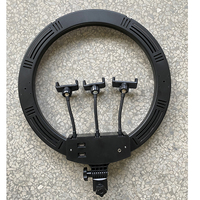 Kit d'éclairage annulaire de vente chaude: 18 pouces extérieur 55W 5500K Dimmable LED Ring Light Stand, sac de transport pour appareil photo