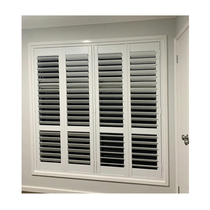 חיצוני מלאכותי הזזה עץ מלא תריס מטע תריס מטע יכול להיות מותאם אישית - Product Image 2