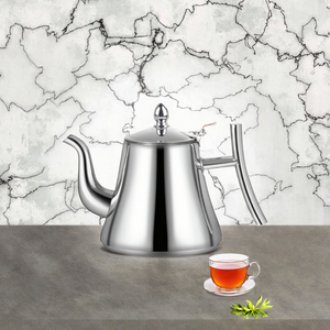 CHENGJIA Bollitore Classico in Acciaio Inossidabile Argento/Oro da 1L per Induzione, Grado Alimentare, Commerciale, per Caffè e Tè con Filtro Infusore - Product Image 3