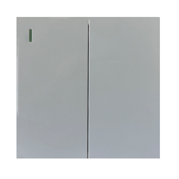 VNX 2026 UK Standard Luxury Large Panel Modern Style White Electric 2 Gang High Quality Wall Switches for Home Hotel
