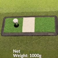 Tapis de golf personnalisé avec logo, antidérapant, absorption des chocs, base en caoutchouc durable, tapis d'entraînement de golf, vente directe d'usine