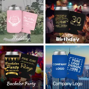 Customized Neoprene Stubby Holder Beer Can Cover With Custom Logo Personalized Sublimation Custom Can Cooler