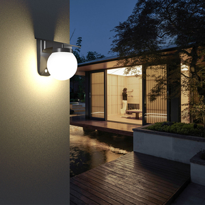 Everstar sang trọng hiện đại <span class=keywords><strong>LED</strong></span> vườn tường đèn Radar Phát hiện chuyển động pin-powered năng lượng mặt trời sảnh chiếu sáng năng lượng mặt trời đèn sân vườn - Product Image 6