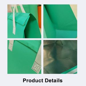 Fashionable Insulated Waterproof Non-woven <b>Material</b> Food Grade Portable Letter Pattern Custom Food Delivery <b>Cooler</b> Bag - Product Image 3