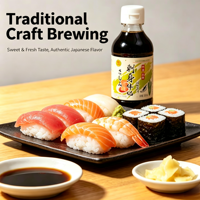 200ml Saus Celup Sashimi Gaya Jepang, Kecap Asin Manis untuk Salmon Sashimi, Sushi, Hot Pot & Penggunaan Restoran, Kemasan Botol