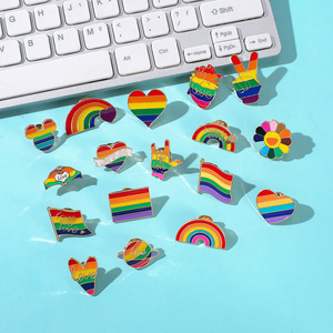 Broche Économique LGBTQIA <span class=keywords><strong>Arc</strong></span>-<span class=keywords><strong>en</strong></span>-<span class=keywords><strong>ciel</strong></span> Amour, Épingle Fierté <span class=keywords><strong>du</strong></span> Progrès pour Collier ou Veste - Product Image 4