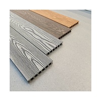 Planche de terrasse WPC moderne en chêne, gaufrée 3D, lisse, antidérapante, à clipser, étanche, écologique, ignifuge, résistante aux fissures, garantie 5 ans