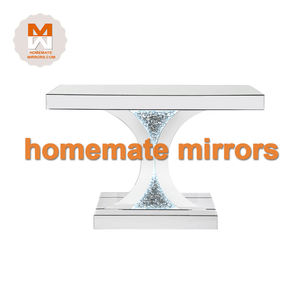 Mesa de <span class=keywords><strong>consola</strong></span> con espejo en forma de C moderna <span class=keywords><strong>barata</strong></span> con iluminación LED - Product Image 2