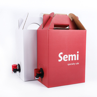 Sac de remplissage aseptique 1L-10L pour bavoir de boisson dans la boîte Pochette en aluminium thermoscellée pour vin et jus de fruit avec robinet Vitop pour eau minérale