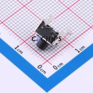 TC-00100-070E Tactile Switch Through hole,6.2x7.5mm Switch Single Pole Single Throw Round Button 2.5N Right Angle Insert - Product Image 2