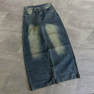 Jean en denim baggy déchiré de haute qualité, personnalisé, effet vieilli, délavé, brodé, style <span class=keywords><strong>hip</strong></span>-hop, pour homme, de créateur - Product Image 4