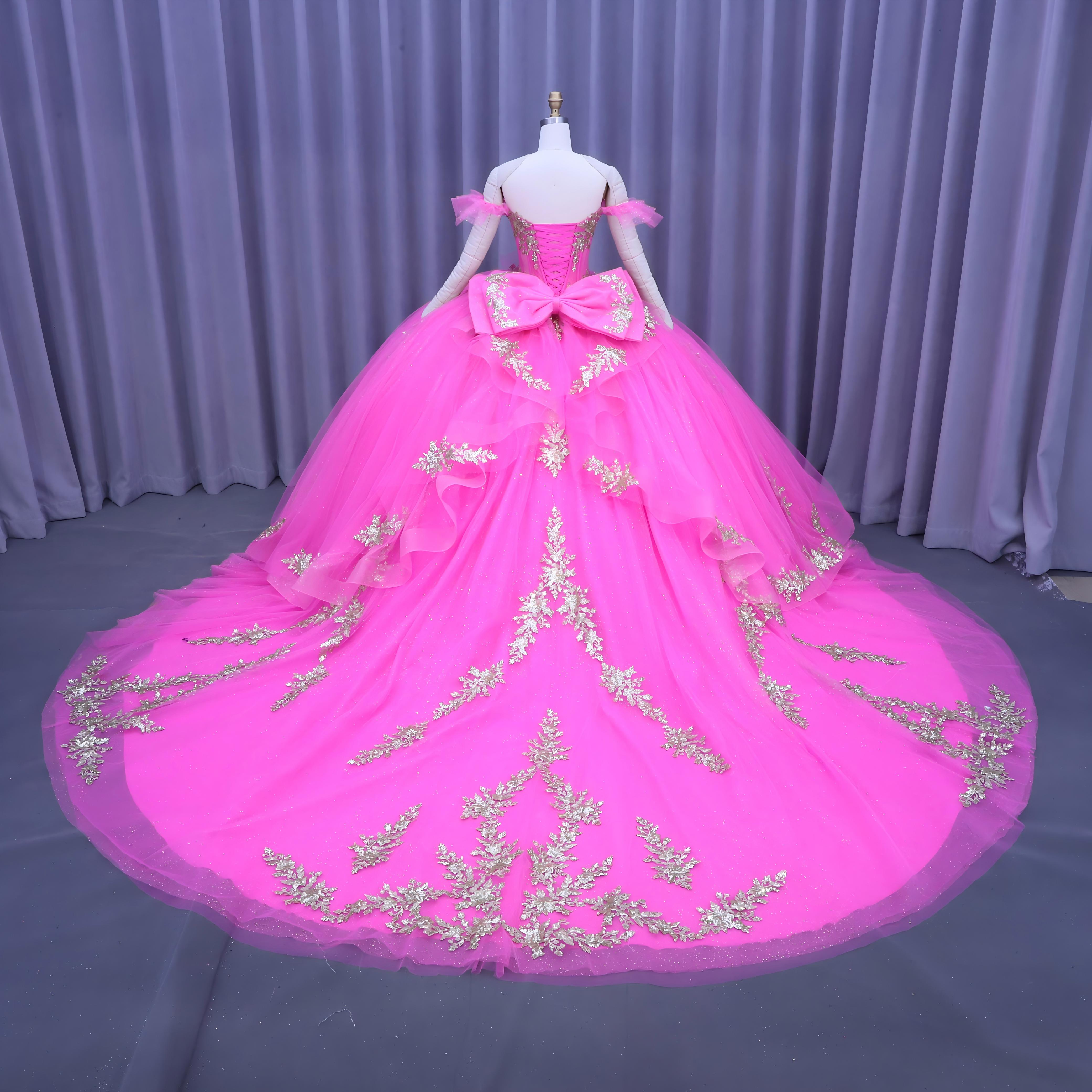 sweet 16 dresses fuchsia