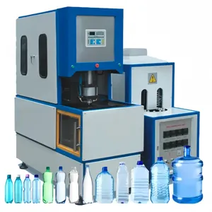 Machine semi-automatique de fabrication de bouteilles en plastique PET d'eau usagée machine de moulage par soufflage