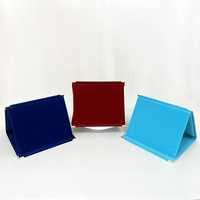 Plaque de certificat en bois de velours rouge bleu turquoise en plaqué or avec impression personnalisée Plaque de certificat de trophée en bois de velours MH-J348
