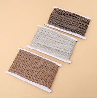 Ruban tressé torsadé écologique 3D avec strass, ruban à strass thermocollant pour robes, chaussures, sacs, vêtements